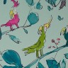 Quentin Blake Parrots Sky Blue